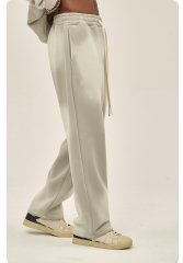 Wholesale Custom Mens Acid Wash Flare Sweatpants Vintage Fleece Oversized Casual Jogger Pants