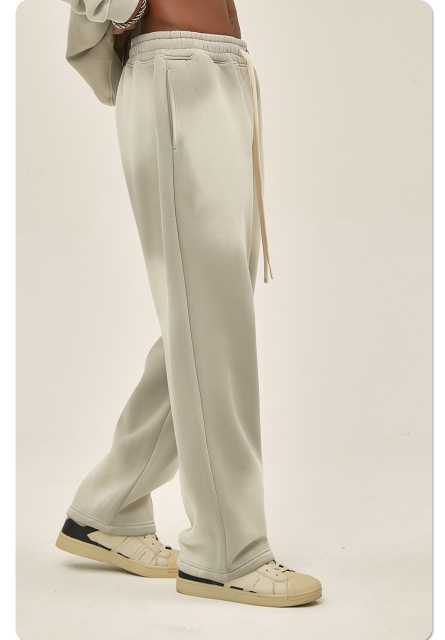 Wholesale Custom Mens Acid Wash Flare Sweatpants Vintage Fleece Oversized Casual Jogger Pants