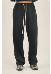 Wholesale Custom Mens Acid Wash Flare Sweatpants Vintage Fleece Oversized Casual Jogger Pants