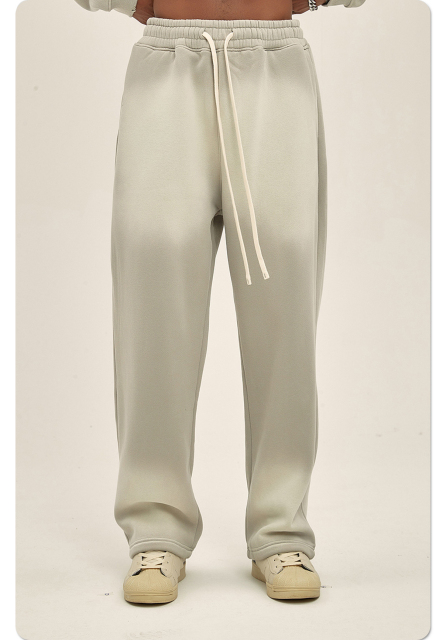 Wholesale Custom Mens Acid Wash Flare Sweatpants Vintage Fleece Oversized Casual Jogger Pants