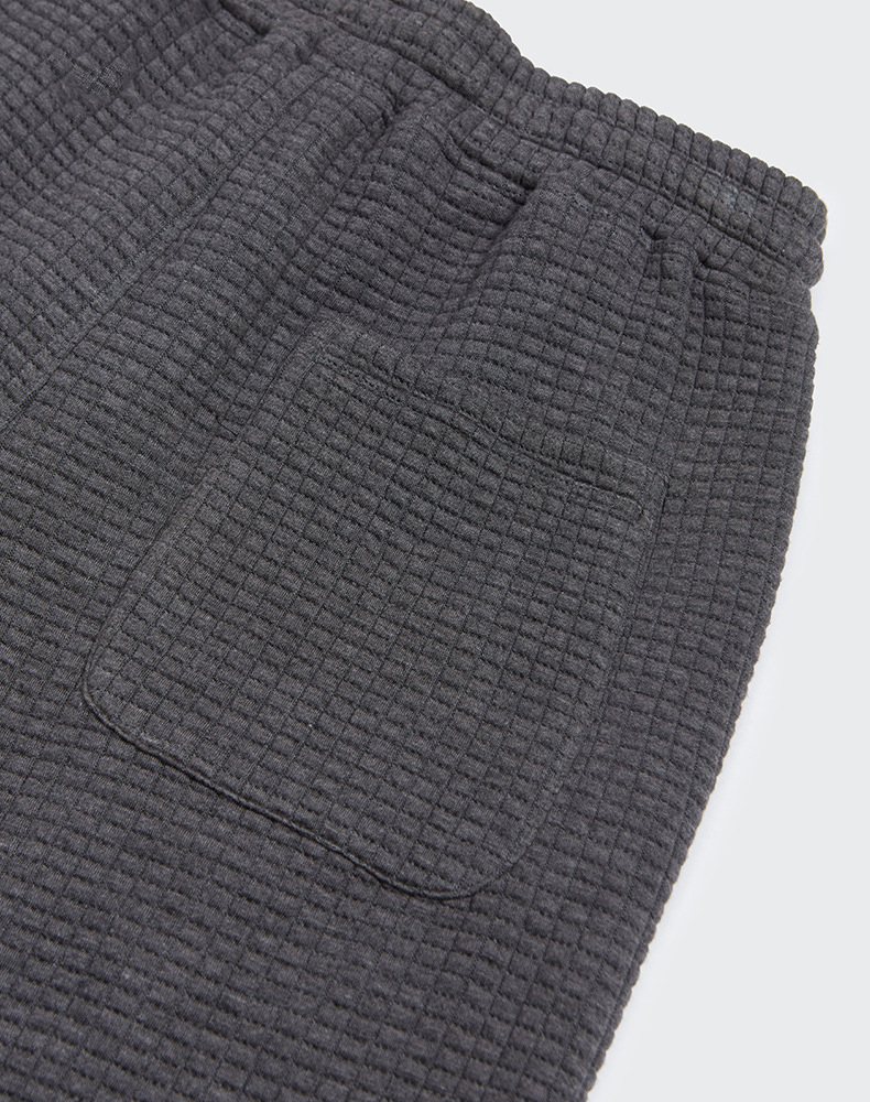 New Fashion Waffle Jogger Pant 380gsm Fit Sports Relax Lounge Drawstring Men Plain Sweat Pants