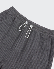 New Fashion Waffle Jogger Pant 380gsm Fit Sports Relax Lounge Drawstring Men Plain Sweat Pants