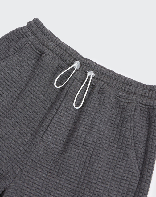 New Fashion Waffle Jogger Pant 380gsm Fit Sports Relax Lounge Drawstring Men Plain Sweat Pants