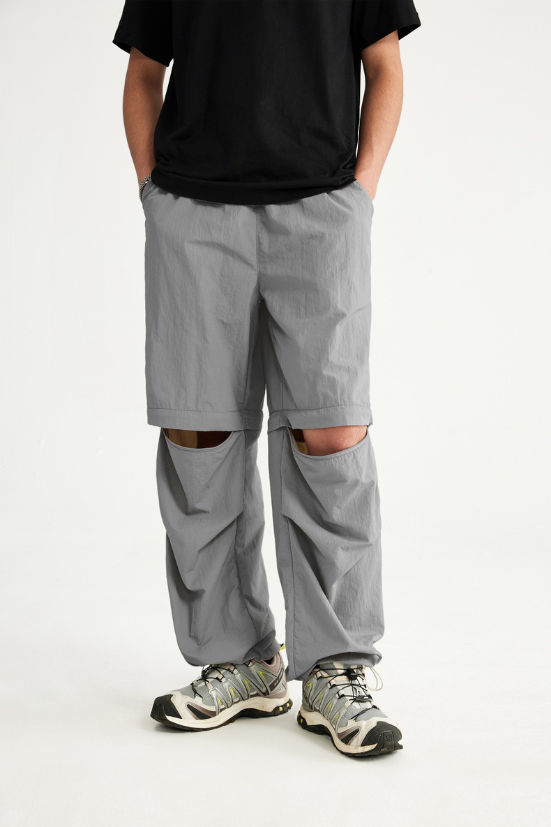 Custom Logo Men'S Cargo Pants Multi Pocket Fashion Pants Polyester Baggy Cargo Pants Men High Quality Waterproof