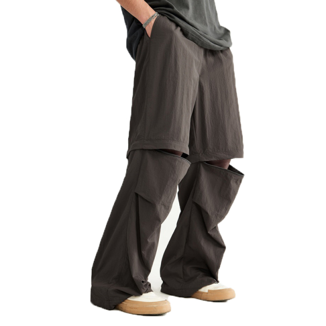 Custom Logo Men'S Cargo Pants Multi Pocket Fashion Pants Polyester Baggy Cargo Pants Men High Quality Waterproof