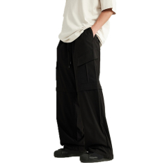 Custom New Style Fashion Baggy Detachable Cargo Pants For Boy's Loose Fit Casual Chino Cargo Trousers Men