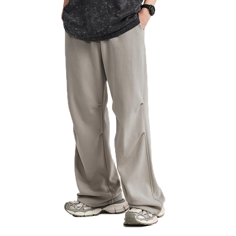 Latest Design Ankle Pleated Jogger Man Pants Casual Straight Leg Men'S Pants Trousers Drawstring Parachute Men'S Pants Wholesale