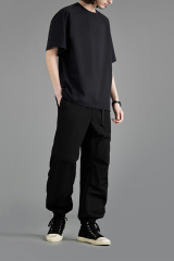 Quick Dry Side Pocket Drawstring Sports Pants Loose Casual Outdoor Sweatpants Gym Fitness Jogger Trousers Men Sports Pants