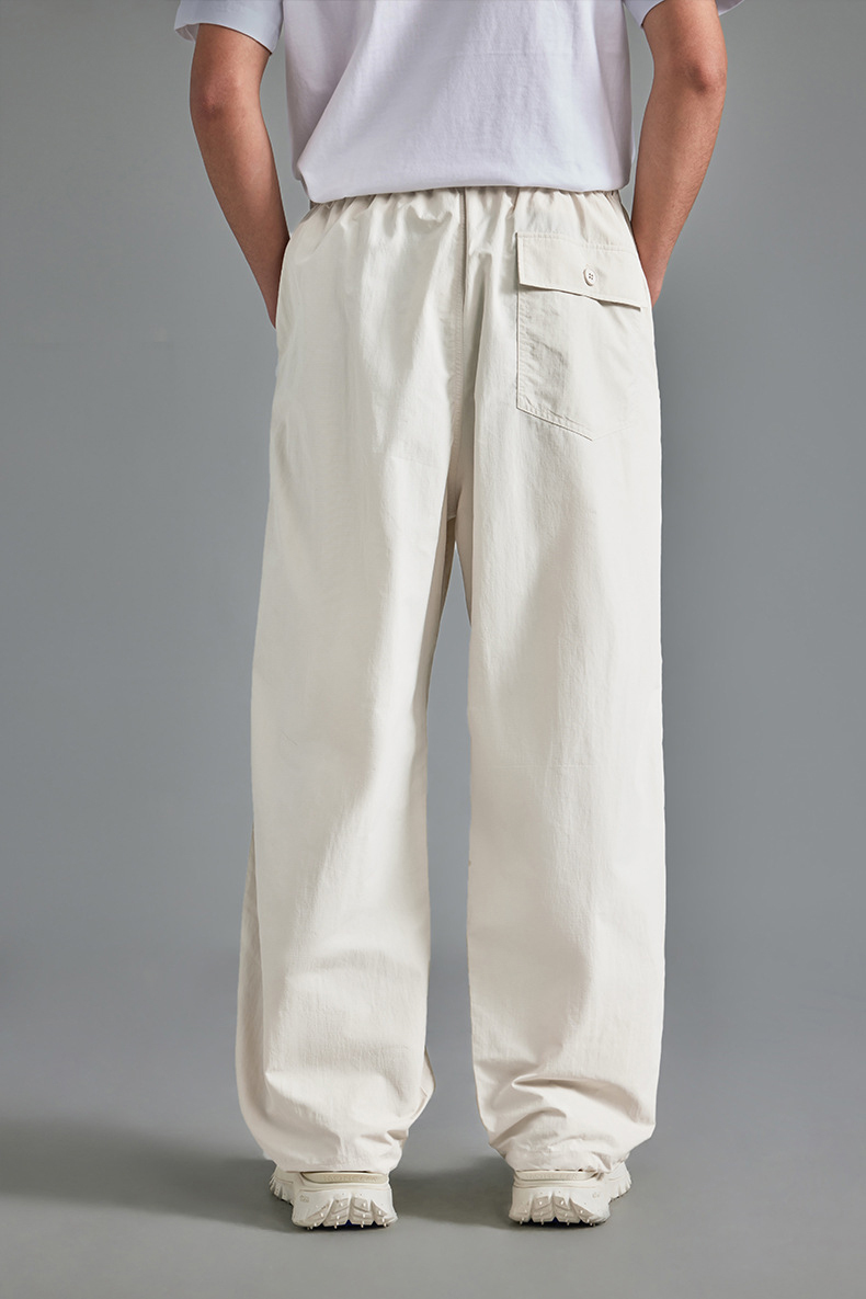 Quick Dry Side Pocket Drawstring Sports Pants Loose Casual Outdoor Sweatpants Gym Fitness Jogger Trousers Men Sports Pants