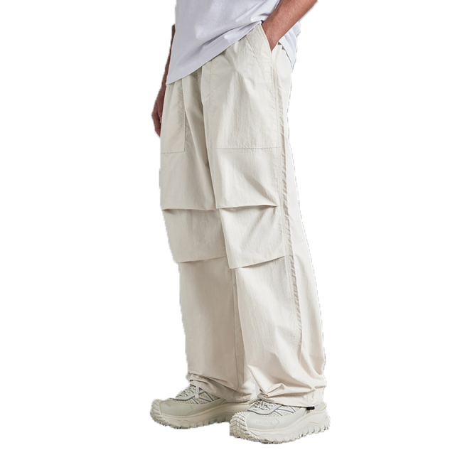 Quick Dry Side Pocket Drawstring Sports Pants Loose Casual Outdoor Sweatpants Gym Fitness Jogger Trousers Men Sports Pants