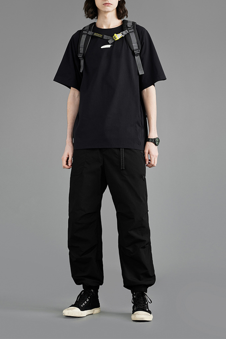 Quick Dry Side Pocket Drawstring Sports Pants Loose Casual Outdoor Sweatpants Gym Fitness Jogger Trousers Men Sports Pants