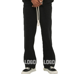 Custom Puff Print 100% Cotton Vintage Heavy Weight Acid Washed Sweat Pants Trousers Plain French Terry Sweatpants Men'S Pants