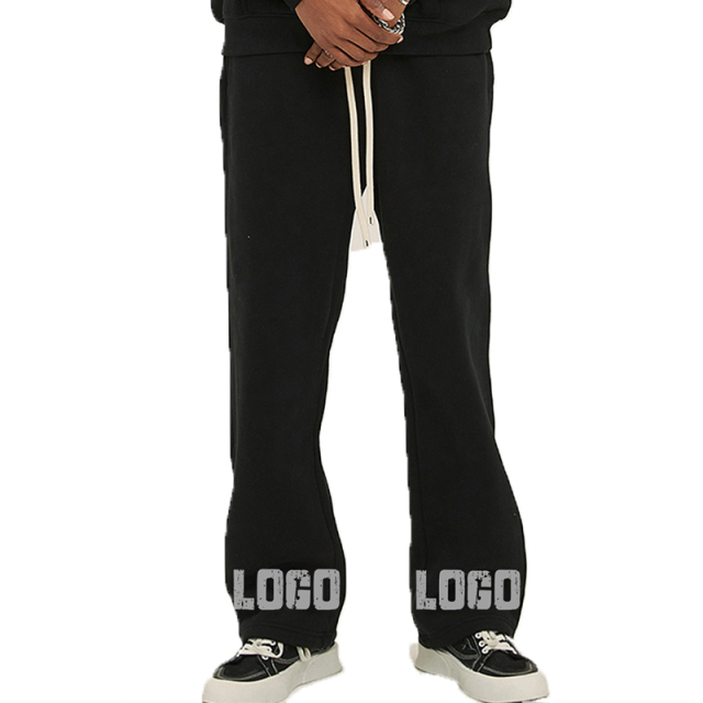 Custom Puff Print 100% Cotton Vintage Heavy Weight Acid Washed Sweat Pants Trousers Plain French Terry Sweatpants Men'S Pants