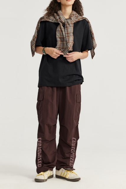 Multi-Pocket Overalls Men'S New Japanese Pants Patchwork Design Outdoor Loose Casual High Street Wide Leg Straight Cargo Pant