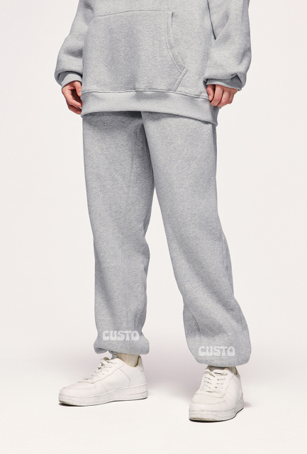 New Arrivals Hot Sales Custom 380g 100% Cotton Fleece Blank Sweatpants Vintage Sweatpants Men'S Pants & Trousers