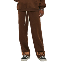 Custom Puff Print 100% Cotton Vintage Heavy Weight Acid Washed Sweat Pants Trousers Plain French Terry Sweatpants Men'S Pants