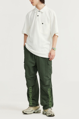 Multi-Pocket Overalls Men'S New Japanese Pants Patchwork Design Outdoor Loose Casual High Street Wide Leg Straight Cargo Pant