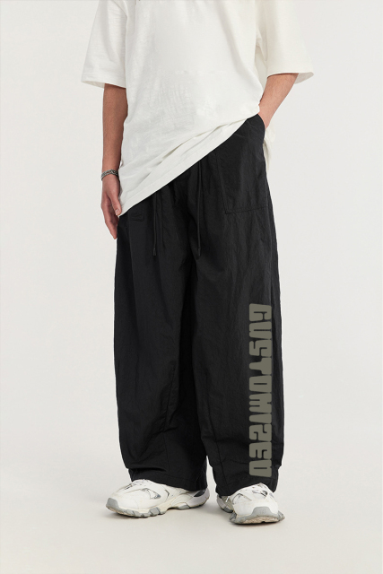 Streetwear Men Baggy Sweatpants Manufacturer Custom Men Heavy Cotton Oversized Jorggers Straight Wide Leg Baggy Sweat Pants