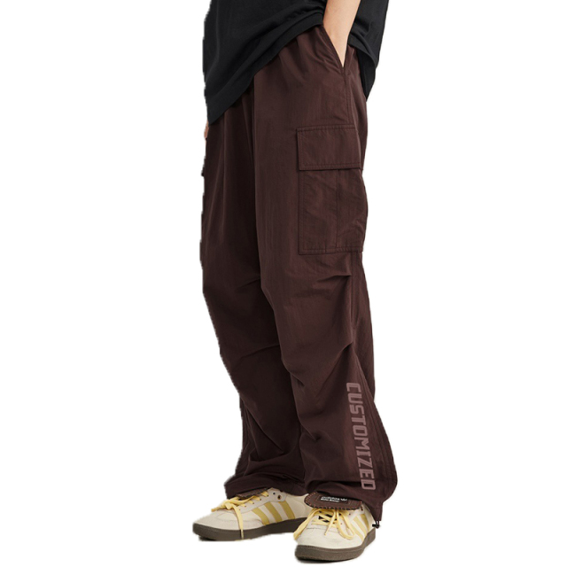 Multi-Pocket Overalls Men'S New Japanese Pants Patchwork Design Outdoor Loose Casual High Street Wide Leg Straight Cargo Pant