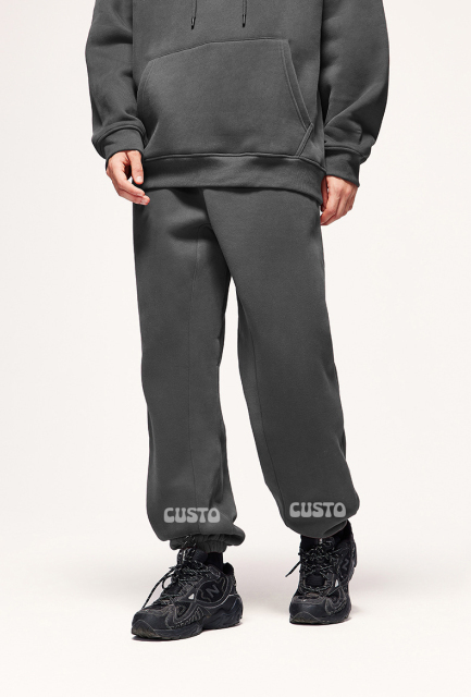 New Arrivals Hot Sales Custom 380g 100% Cotton Fleece Blank Sweatpants Vintage Sweatpants Men'S Pants & Trousers