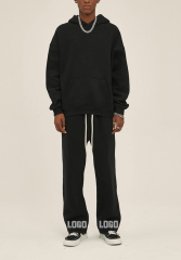 Custom Puff Print 100% Cotton Vintage Heavy Weight Acid Washed Sweat Pants Trousers Plain French Terry Sweatpants Men'S Pants