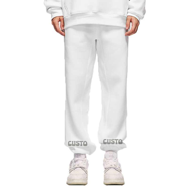 New Arrivals Hot Sales Custom 380g 100% Cotton Fleece Blank Sweatpants Vintage Sweatpants Men'S Pants & Trousers