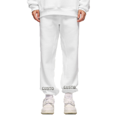 New Arrivals Hot Sales Custom 380g 100% Cotton Fleece Blank Sweatpants Vintage Sweatpants Men'S Pants & Trousers