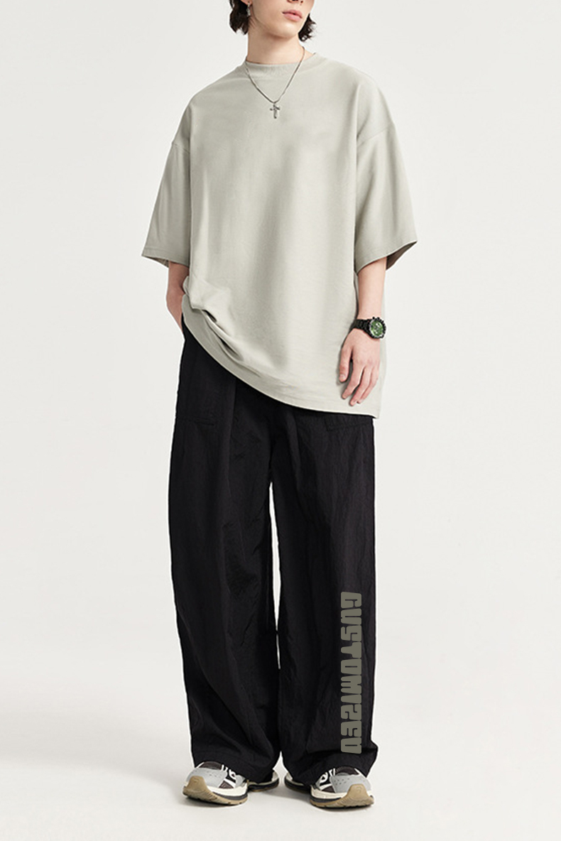 Streetwear Men Baggy Sweatpants Manufacturer Custom Men Heavy Cotton Oversized Jorggers Straight Wide Leg Baggy Sweat Pants