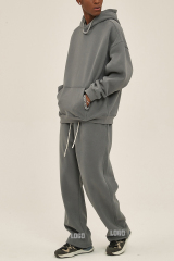 Custom Puff Print 100% Cotton Vintage Heavy Weight Acid Washed Sweat Pants Trousers Plain French Terry Sweatpants Men'S Pants