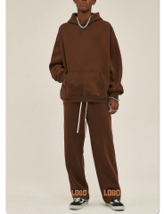 Custom Puff Print 100% Cotton Vintage Heavy Weight Acid Washed Sweat Pants Trousers Plain French Terry Sweatpants Men'S Pants