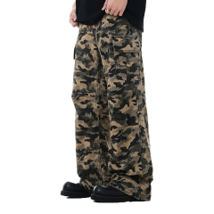 Stylish Multi-Pocket Camouflage Pants Cool Tactical Trousers Loose Cheap Cargo Pants Men