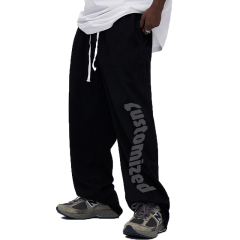 2024 Fashion Casual Baggy Men Custom Print Sports Joggers Polyester Track Pants
