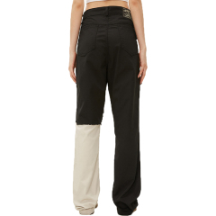 Men Slim Fit Streetwear Contrast Color Patchwork Trousers High Quality Flare Cargo Pants