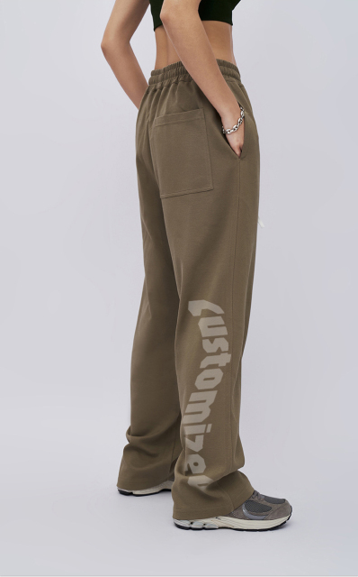 2024 Fashion Casual Baggy Men Custom Print Sports Joggers Polyester Track Pants