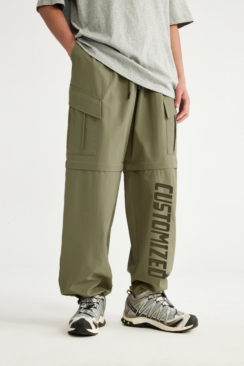 Factory Wholesale Woven Pocket Mens Detachable Jogger Hunting Man Tactical Straight Double Knee Carpenter Work Pant Men