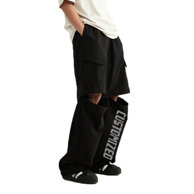 Factory Wholesale Woven Pocket Mens Detachable Jogger Hunting Man Tactical Straight Double Knee Carpenter Work Pant Men