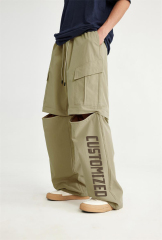 Factory Wholesale Woven Pocket Mens Detachable Jogger Hunting Man Tactical Straight Double Knee Carpenter Work Pant Men