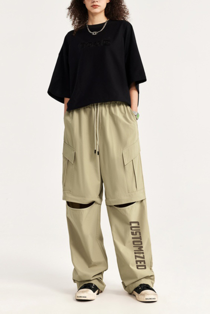 Factory Wholesale Woven Pocket Mens Detachable Jogger Hunting Man Tactical Straight Double Knee Carpenter Work Pant Men