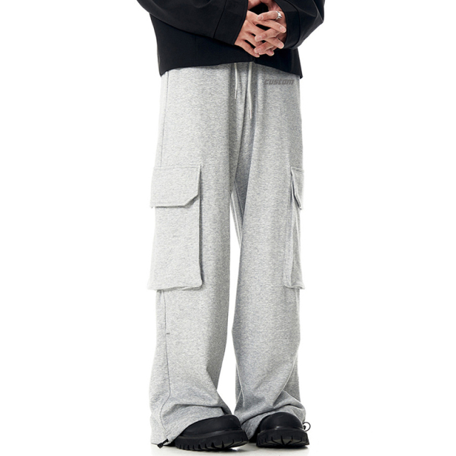 Custom Logo Plus Size Cotton Trouser Track Pants Gym Workout Fitness Soft Wear Sport Joggers