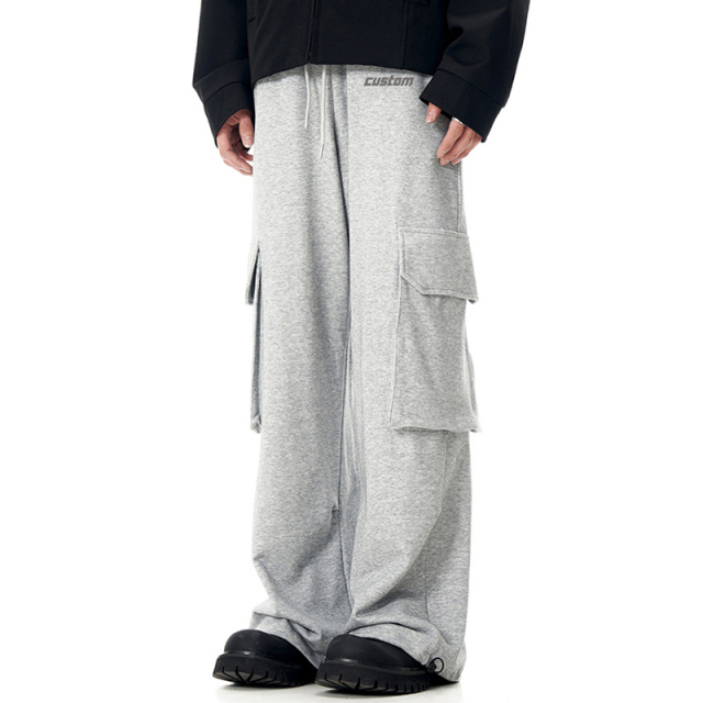 Custom Logo Plus Size Cotton Trouser Track Pants Gym Workout Fitness Soft Wear Sport Joggers