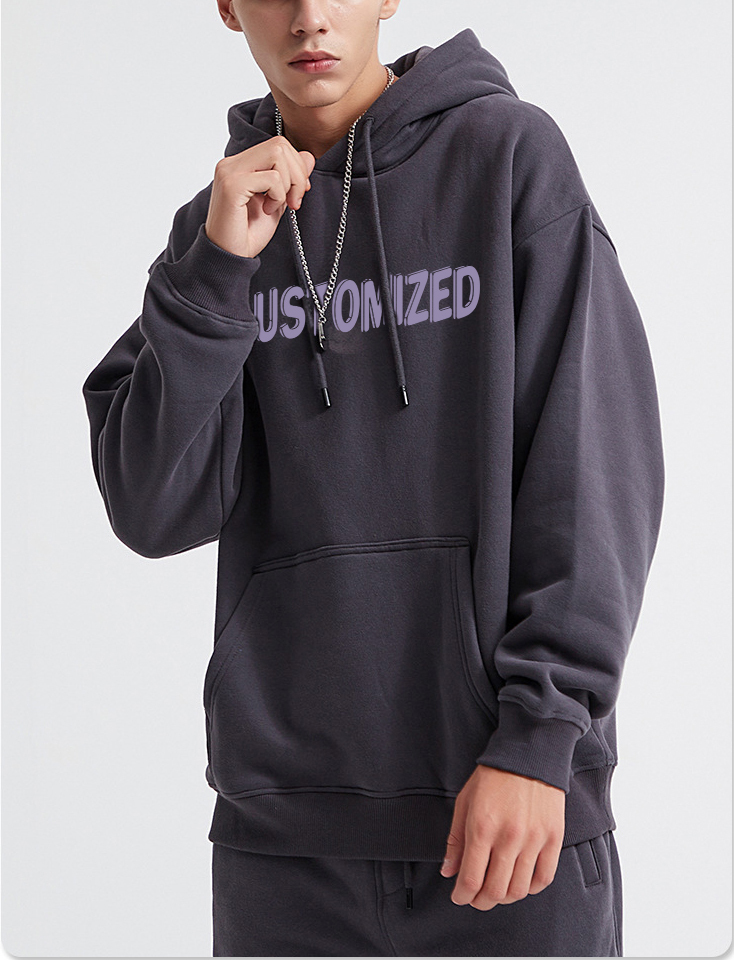 Polyester Men Tracksuit Custom Hoodie And Jogger Set Private Custom Print Graphic Track Suit Men Sweatpants And Hoodie Set