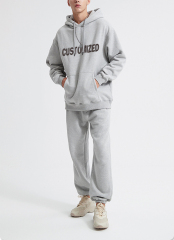 Polyester Men Tracksuit Custom Hoodie And Jogger Set Private Custom Print Graphic Track Suit Men Sweatpants And Hoodie Set