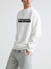 2024 Spring Outdoor Sport Mens Clothing Oversize Sweatshirt Wholesale Custom Organic Cotton Sweatshirtset