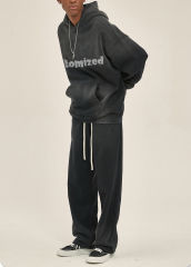 Custom Logo 380 Gsm Fleece Fashion Blank Heavyweight Wholesale Solid Color Hooded Oversized Cotton Men Hoodies Suit