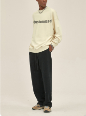 High Quality Casual Sweatshirt For Men And Women Universal Custom Graphic Oversized Embroidered Logo Long Sleeve T-Shirt Suit