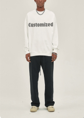 High Quality Casual Sweatshirt For Men And Women Universal Custom Graphic Oversized Embroidered Logo Long Sleeve T-Shirt Suit