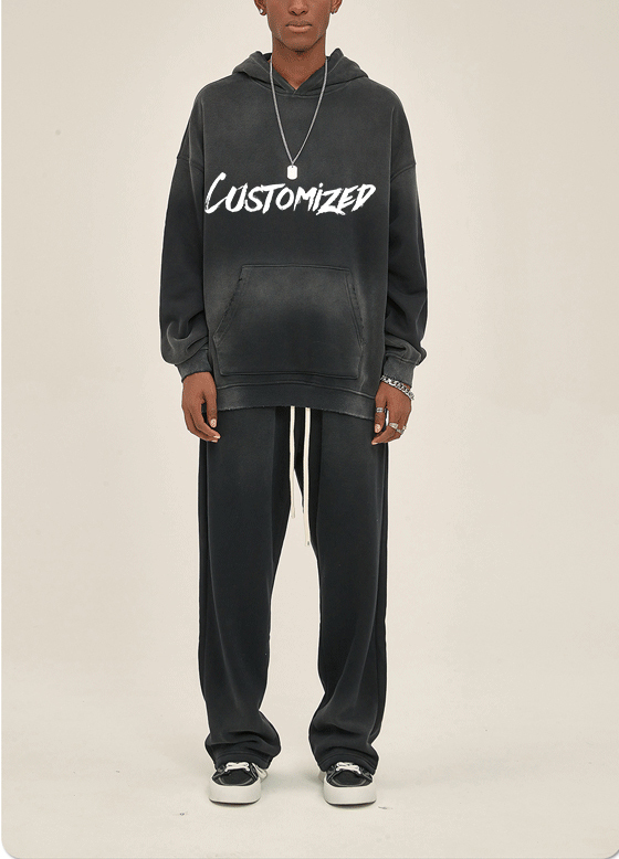 Men'S Hoodies Sets Plain Oversized Pullover Blank Fleece Tech Fleece Acid Wash Tracksuit Men Tracksuits For Men Custom