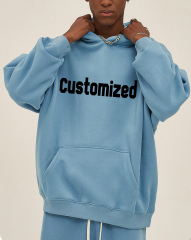 Customized Sweatsuit Fleece Oversized Blank Plain Tracksuits Men'S Hoodies Set
