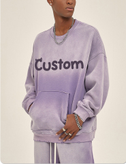 Custom Unisex Spring Tracksuit Sweatshirts Custom Logo Women Men Puff Print Track Suit