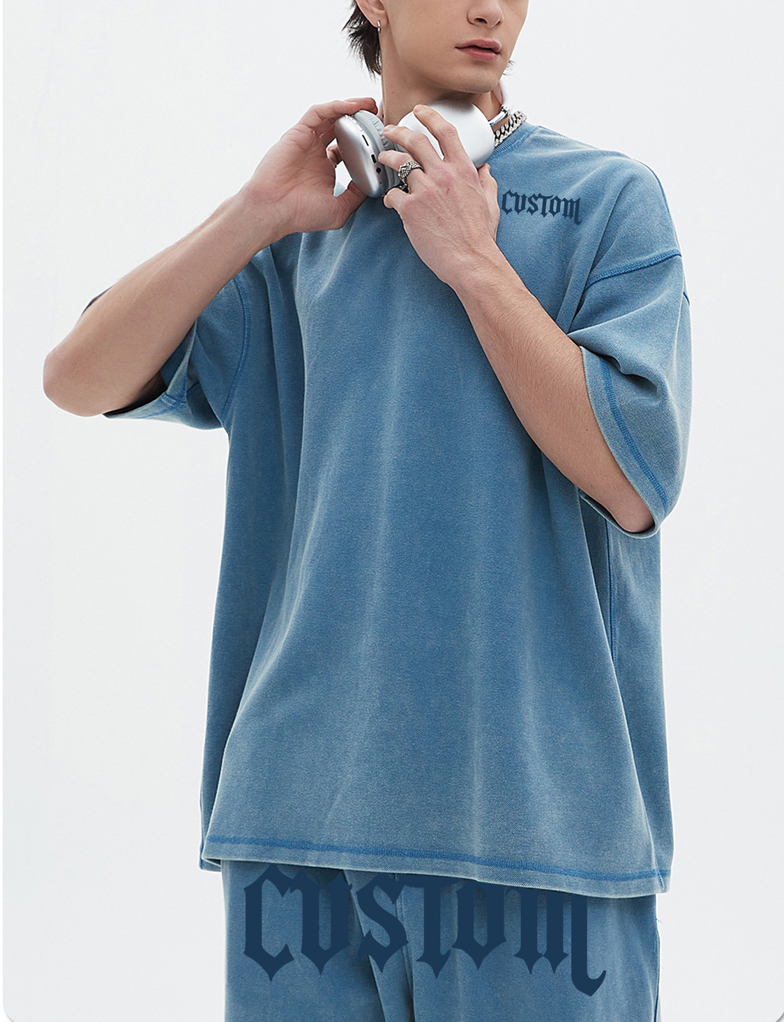 Cotton Summer T-Shirt And Shorts Set Unisex Two Piece Shorts And Shirt Set For Men Custom Logo Men'S Short Set